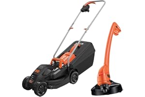BLACK+DECKER 32cm Electric Rotary Mower with GL250 Grass Strimmer
