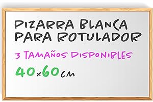 Whiteboard, Tafel mit Holzrahmen zur Wandmontage, Tafel für Hochzeiten, Kinder, Schule und Zuhause, Whiteboard ideal für Klassenzimmer, Gastronomie und Veranstaltungen - Ofituria (40x60)