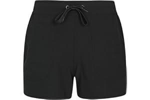 Mountain Warehouse Womens Stretch Board Shorts - UV Protection Ladies Swim Shorts, Stretchable Swimwear, Lightweight, Quick Dry - for Summer, Surfing, Beach & Poolside