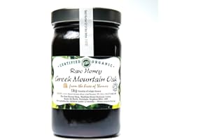 Thomas' Raw Certified Organic Greek Mountain OAK HONEY |Antibacterial Mountain Honey |Thick & Unpasteurised |Single Origin |The Raw Honey Shop |(1kg)
