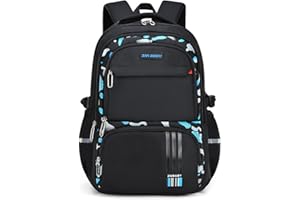 Amythe Plecak szkolny dla chłopców, nastolatków, tornister szkolny, dla chłopców, lekki, wodoszczelny, o ergonomicznym wzornictwie, modny plecak szkolny do szkoły lub podróży