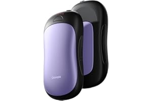 OCOOPA Scaldamani Elettrico Portatile, Scaldino Ricaricabile Powerbank 10000mAh, USB Riutilizzabile Riscaldatore, 4 Livelli di Calore, Regalo Tecnologico per Uomini Adatto a Golf, Caccia, Campeggio