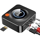 Coverzone Bluetooth Alıcısı, HI-FI i&ccedil;in Bluetooth Adapt&ouml;r&uuml;, Hoparl&ouml;rler i&ccedil;in Blue tooth Alıcısı, Ev Stereo Sistemi (3,5 mm AU