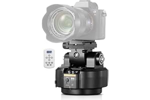 SOONPHO Auto Face Tracking Cabezal de Trípode Panorámico Giratorio Motorizado, Rastreo Corporal Inteligente AI Cabezal Panorámico Basculante con Mando a Distancia