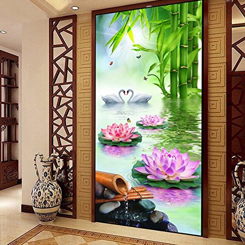DIY 5D Swan Diamond Painting Cross-Stitch for Entrance Living Room Bedroom - 2