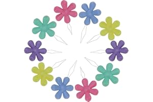GUNWON Needle Threader Set, 10 Pieces Flower Threader, Flower Threader, Colorful Needle Threader Kit Used for Hand Sewing Cross Stitch Repair Clothing,Assorted Colors Designed,for Mending Clothes