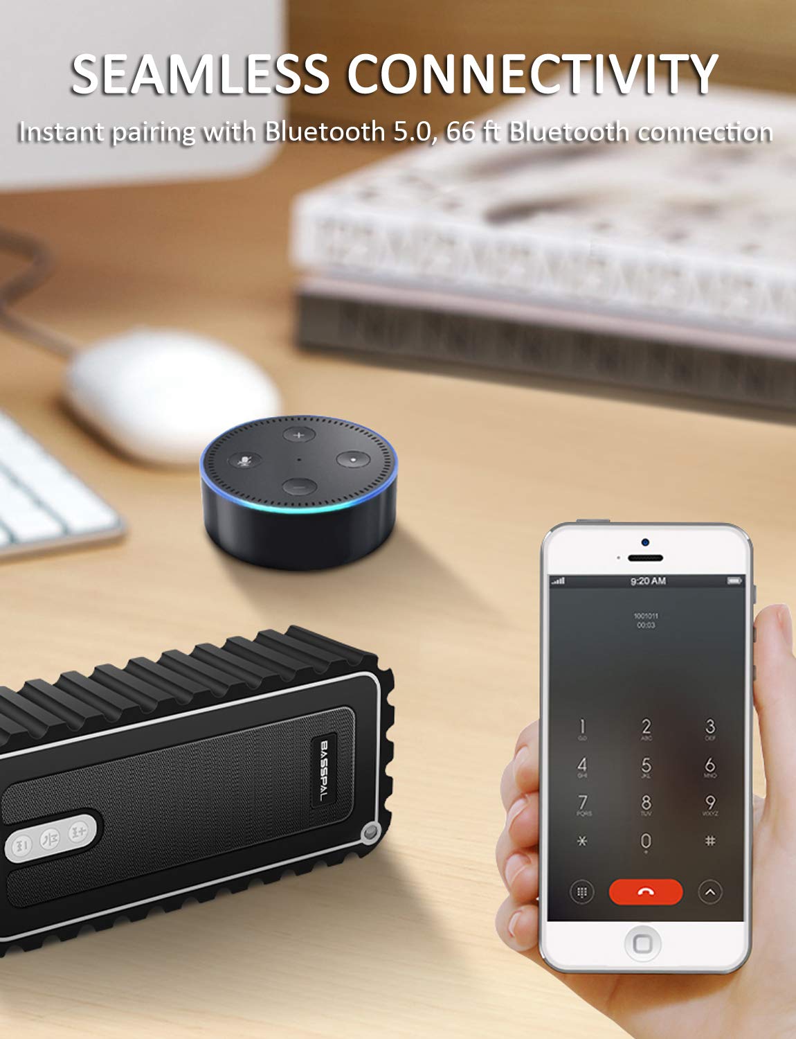 BassPal-Enceinte-Bluetooth-tanche-IPX7-Enceinte-Portable-10W-Son-Stro-Basse-Riche-12-Heures-dautonomie-en-Lecture-Micro-Intgr-et-Haut-Parleur-sans-Fil-Extrieur-pour-Piscine-Douche-Radio