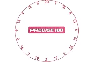 ‎PRECISE180 Precise180 - Onepiece Zahlenring - Premium Dartzahlenring aus 2mm dicken Stahl - 16 Farben - Dartscheiben Nummernring - Dartzubehör