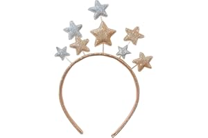 VILAGI Christmas Headband Star Christmas Hairband Kids Women Cute Star Hair Band Glitter Party Decorations Xmas Hair Hoop Accessories for Festival Holiday Birthday New Year Cosplay Costume Adults Girls