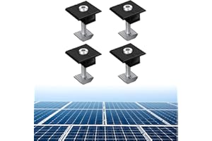 MATSOONY Mittelklemme 30mm – 4 Stück Solarmodul Klemmen, Aluminium Solarmodul Halterung für Photovoltaik-Montage, Robuste PV Modulklemmen für Sichere Befestigung von Solarpanels