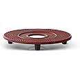 Bredemeijer Coaster Cast Iron Xilin Red, 13.4 x 13.4 x 1.7 cm