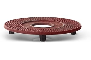 BREDEMEIJER Salvamanteles INBG005R, Inoxidable, Rojo, 134x134x17mm