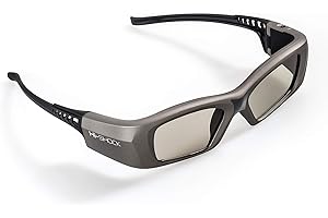 Hi-Shock® Oxid Diamond | RF/BT Pro DualPlay Lunettes 3D pour ptojecteur HDR/FullHD / 4k 3DTVs comp. avec SSG-3570CR / TDG-BT500A / AN3DG35 / TY-ER3D6ME Dual View/Dual Play [ 120 Hz | 39g ]