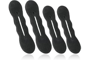 EBHO 4 Pièces Hair Bun,Hair Accessories,Bun Maker,Donut Bun,Quick & Easy Hairstyles for Women,Girls & Dancers Chignon Rapide Et Facile à Coiffer pour Les Femmes,Les Filles Et Les Danseuses