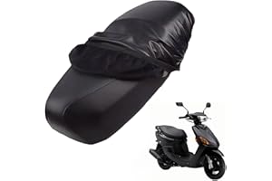 Cylocrya PU Motorcycle Seat Cover, Universal Motorcycle Seat Cover, Comfortable Seat Protector for Outdoor Electric Motorcycle - Easy and Quick Installation - 82cm-92cm