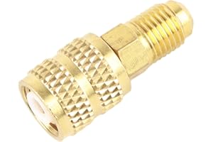‎AKOZON Akozon R410A R32 Adapter, R410A A C 1 4 Zoll SAE Stecker auf Vakuumpumpe Adapter HVAC Schlauchanschluss Pter für 1 4 SAE 5 16 5 16 Zoll Buchse
