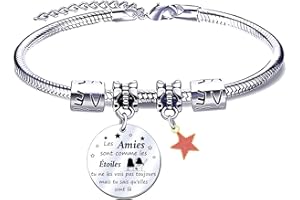 JRZDFXS Cadeau Noel Amie Bracelets pour Amitié Cadeau Meilleure Amie Cadeau Amie Anniversaire Bracelet Amie Bracelet pour Amie Meilleure Amie Cadeau Cadeau Femme Amie Bracelet Femme