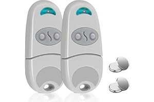 Effdrdfs 2pcs Telecommande Portail, 433,92 MHz Télécommande de Portail pour C@ME, Télécommande Porte Garage Compatible avec 432 NA,EE,EV, 2 Canaux