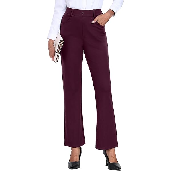 Bamans Kostuumbroek voor dames, brede pijpen, zwart, elegante zakelijke Bamans Kostuumbroek voor dames, brede pijpen, zwart, elegante zakelijke