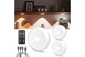 ‎TEDMOS LED Spot Akku USB Aufladbar, 2400mAh Vitrinenbeleuchtung Kabellos mit Fernbedienung Timer Magnetisch Unterbauleuchte Küche Rund Schrankbeleuchtung Ohne Kabel Touch Regalbeleuchtung für Schrank Vitrine