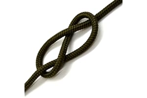 SOLADIRECT Olive Green Polypropylene Rope, Solid Braided Poly Rope Cord Twine for Boat Yacht Dock Line Camping Washing Line (5 mm x 10 metres / 32.8 ft)