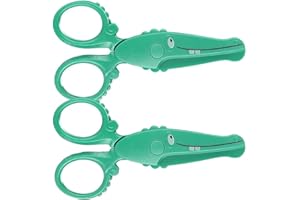VDFJEK 2pcs Kids Scissors Toddler Scissors, Child Safety Tool for Making Paper, Childrens Hands on Tool, for Kidsfor School Supplies and Scrapbooking Supplies