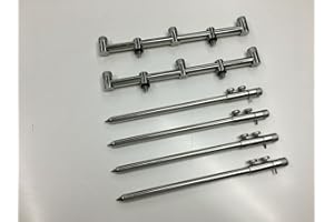 TMC 2 x 3 Rod stainless steel Buzz Bars & 4 x 30-50 cm double screw bank sticks.