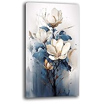 Quadro Moderno Su Tela Paesaggio Montagna E Fiori Di Ciliegio - Stampa HD 40x70 Cm Per Soggiorno O Camera - Foto 3