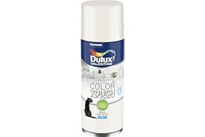 Dulux Valentine Peinture Intérieure et Extérieure Aérosol Color Touch - Pour bois, plastique, PVC, carton, papier - Blanc Mat - 400ml