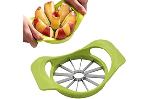 BLUNESTA Stainless Steel Fruit Corer & Slicer with Non-Slip Handles for Apples, Pears & More