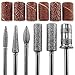 Pinkiou Nail Art Electric Nail Drill Manicure File Kit Nail Polish Machine Set with 6 Acrylic Gel Remover Pedicure Tools