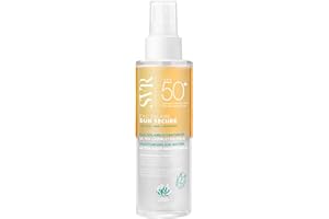 SVR - Sun Secure Eau Solaire SPF50+ - Eau solaire hydratante biphasée – Très haute protection UVA, UVB, lumière visible & infrarouge – Peaux sensibles – Niacinamide, Vitamine E – 100 ml