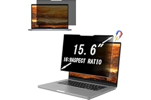 NicMool Magnétique Filtre de Confidentialité pour 15,6 16:9, Amovible Film Protecteur d'écran, Privacy Anti Espion Filtre, Anti-Lumière Bleu Anti-Reflet Film pour Écran d’Ordinateur & Moniteur 15,6