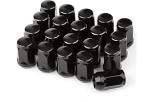 GAsupply 20pcs M12x1.5 Tapered Seat Alloy Wheel Nuts with 19 Hex, Compatible with Most Ford Focus Fiesta Fusion Escort Mondeo Kuga C-max, Closed End Lug Nuts Aftermarket Wheel Nuts(Chrome)