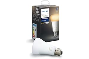 Philips Hue Ampoule LED Connectée White Ambiance E27 Compatible Bluetooth, Fonctionne avec Alexa 9.5W