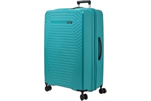 SISET Air Nova - Maleta de Viaje Grande Expandible (76x52x30/33cm), Fabricada en Polipropileno, 4 Ruedas Dobles Silenciosas y Cerradura Combinación TSA. (Grande XL), (115L), (4.5kg), (Turquesa).