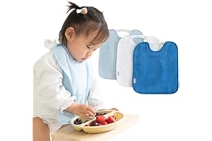 Bugalin Baberos bebe impermeables |Packs - Baberos goma elastica guarderia | 6 meses hasta 4 años| Fáciles de Poner y Quitar De Rizo y Tela Impermeable, Ideal para la Guarderia | Fabricados España