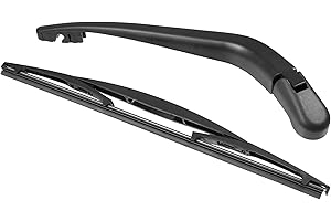 X AUTOHAUX 14inch Rear Windshield Wiper Blade Arm Set for Nissan Note Mk1 E11 MPV 2006-2012