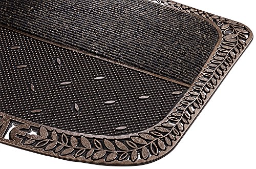 PUR|TwinClean Design Fussmatte für Innen und Aussen in bronze metallic ca. 75 x 57 cm - 3