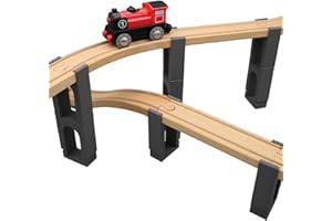 missing piece - Stapelbarer Brückenpfeiler für Holzeisenbahnen (4 Stück)