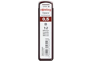 ‎ROTRING rOtring Tikky-Druckbleistift Nachfüllminen | 0,5 mm | B | 10 Stück (120 Minen)