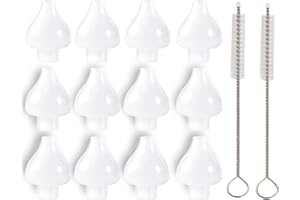 BABYWNOSS Embout seringue nasale bebe - embout lavage de nez bebe (12 Embouts + 1 Brosse)