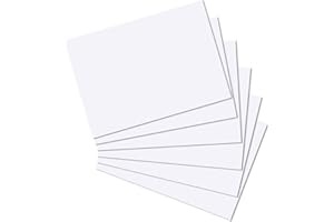BCREATIVETOLEARN Cartulina blanca A5 en blanco, paquete de 80 hojas de cartón blanco