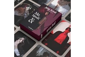 IRIDSMOLE 55Pcs Bangtan Boys Jungkook Photo Cartes Bts Jungkook Lomo Cards Bangtan Boys BTS Album Lomo Cartes Bangtan Boys Merch Box Cards Pack Cadeau pour Fans