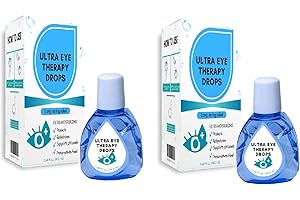 ZUYOKI Lot de 2 gouttes ultra thérapeutiques pour les yeux, liquide de soin des yeux, gouttes oculaires apaisantes, soulagent la fatigue oculaire et améliorent votre vision trouble