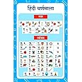 Hindi Varnamal Chart For Kids Poster | Student Room Waall |Baarahkhadee Early Learning Educational Charts for Kids | | Aesthetic Poster | Wall Decor (18X12 inch)