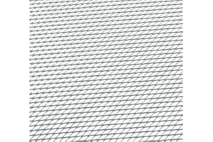 ‎MR-STYLE MR-Style Alu Renngitter | Grillgitter | Racegitter | Streckgitter, 33 x 33cm | TUNING | STYLING | das Qualitativ hochwertige Gitter (silber)