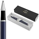 Parker Im Koyu Mavi Krom Tasarımlı Roller Kalem, İnce U&ccedil;, Siyah M&uuml;rekkep (1931661)
