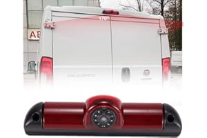 KALAKUS Lampe de Frein Lumière de Frein Caméra de recul avec Vision Nocturne Aide au Stationnement pour Fiat Ducato X250 2006/Peugeot Boxter 2006/Citroen Jumper 2006/Dodge(12mm Cheaper Lens)