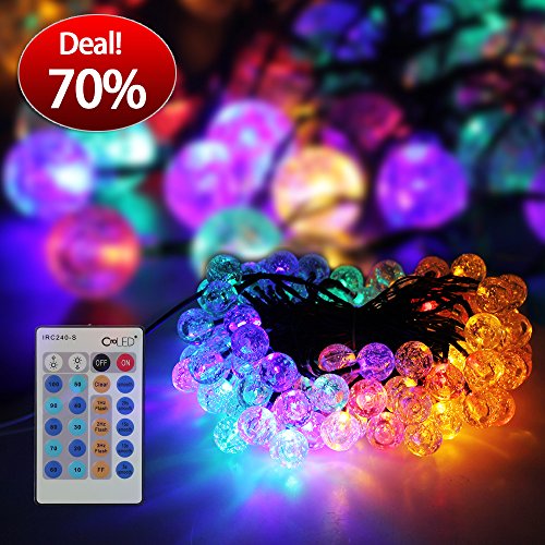 CroLED LED Lichterkette 15m 100LED Strip Licht Kette Wasserdicht Dimmbar DC5V Weihnachten Baum Dekor Farbig Lichtereffekt